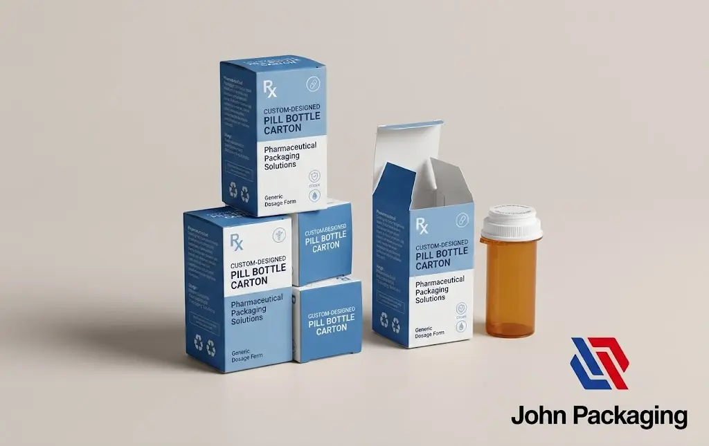 Custom Pill Bottle Boxes by John Packaging