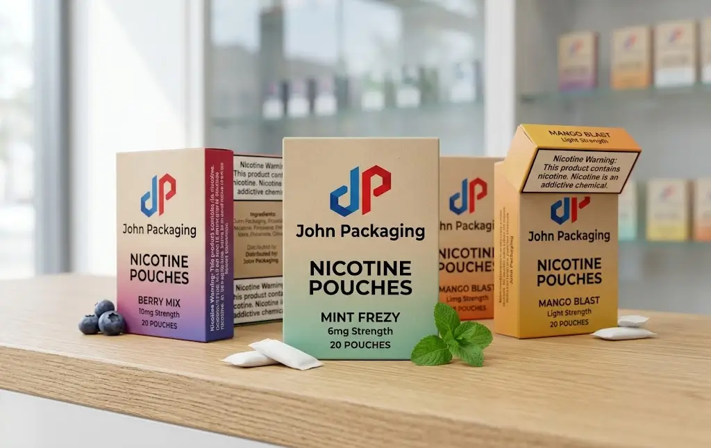 nicotine pouch boxes by John Packaging